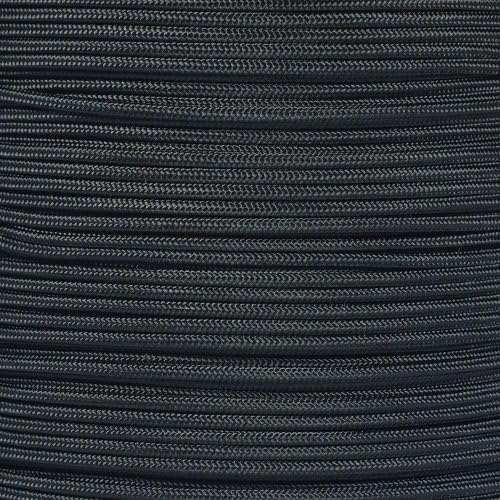 PARACORD PLANET | 275 LB Paracord Breaking Strength Tactical 5-Strand 3/32” (2.38) Thickness Parachute Cord Rope | 100 FT Hanks - Black