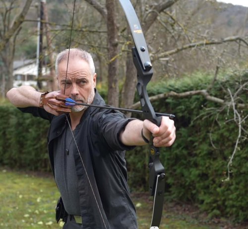 Sanlida Hermit 10 ILF Hunting Recurve Bow Kit for Adults 62" 30-55 Lbs Archery Recurve Bow, CNC ILF Riser, Carbon & Graphite Foam Core ILF Limbs, RH Only, Limited Life-time Warranty (62", 40 Lbs)