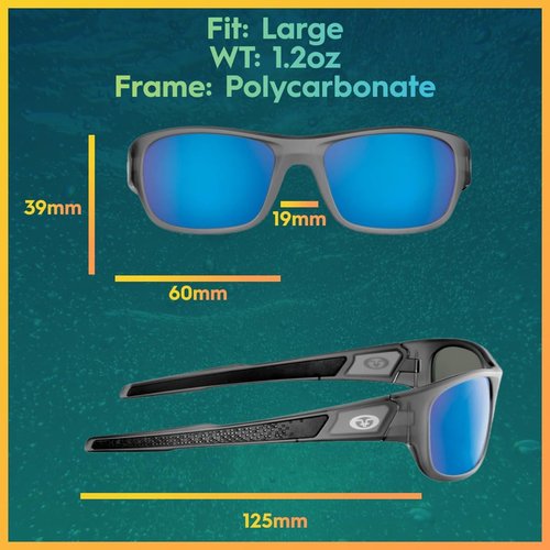 Flying Fisherman Last Cast Polarized Sunglasses with AcuTint UV Blocker for Fishing and Outdoor Sports