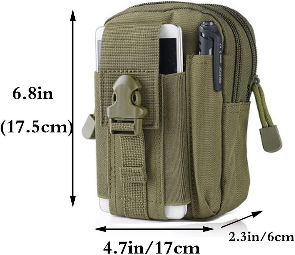 Small Multi-Purpose Poly Tool Holder EDC Pouch Waist Bag Military Nylon Utility Tactical Molle Pack Camping Hiking Pouch