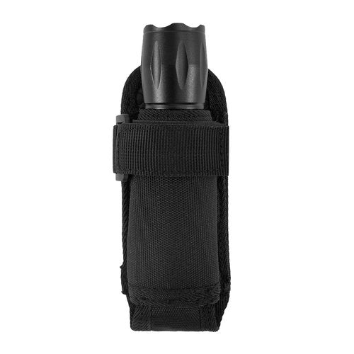 Open Top Flashlight Holder,Tactical Flashlight Pouch Holster,Heavy Duty Oxford Flashlight Holster Molle Tactical Torch Carry Case Belt Clip Strap for Police Law Enforcement (Tall(Height: 7"))