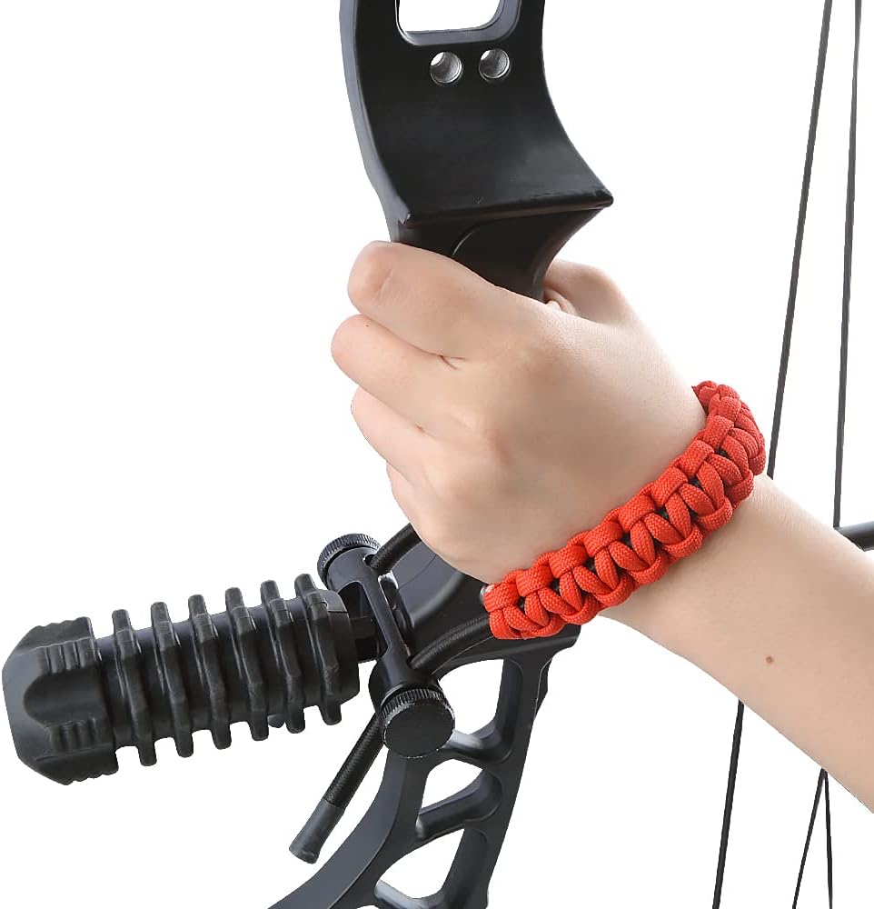 ZSHJGJR Archery Bow Wrist Sling Braided Archery Adjustable Bow Strap Wrist Sling For Compound Bow Hunting Shooting
