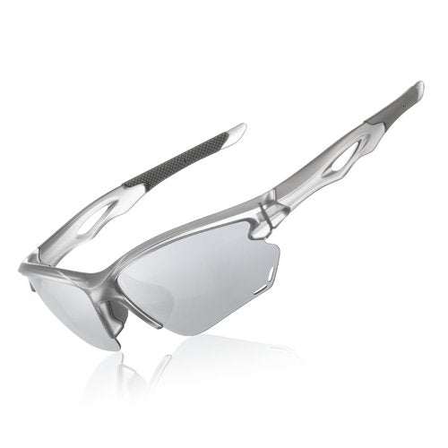 Occhsouo Sports Polarized Sunglasses for Men: UV400 Protection Sun Glasses Wrap Around Goggles for Running Driving