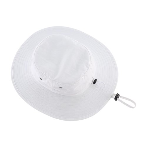 Home Prefer UPF50+ Mens Sun Hat Wide Brim Fishing Hat for Men Womens Sun Protection Bucket Hat for Beach Gardening Golf White