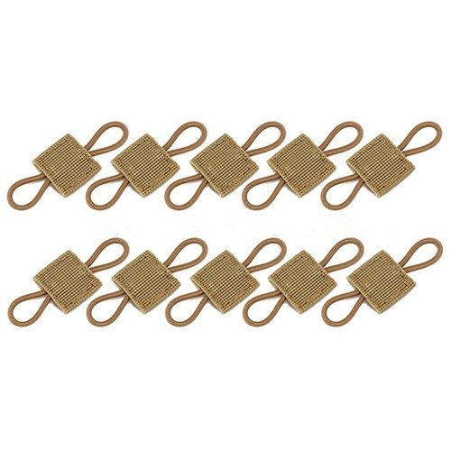20 Pieces Molle Accessories Tactical Binding Retainer Gear Holder Clip Molle Webbing Binding Ribbon Elastic Buckle Multipurpose for Fixed Tactical Gear,Tactical Backpack Vest Attachments （khaki）