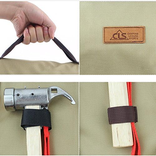 TINTON LIFE® Heavy Duty Tent Nail and Hammer Storage Bag Oxford Stakes Pegs Pouch Holder Case - Tent Pegs Not Included