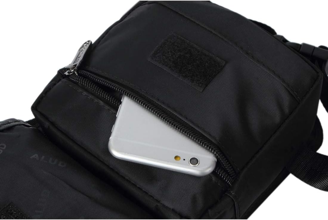 Nylon Drop Leg Bag Hiking Waist Pack for Men Women Tactical Motorcycle Bike Cycling Riding Travel Outdoor Sports Fanny Pouch
