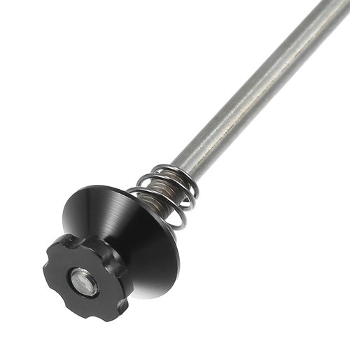 X AUTOHAUX 1 Pair Bicycle Quick Release Axles Skewers Lever Front Rear Bike Axle Wheel Block Hub 140mm 5.51" 180mm 7.09" Black for MTB Moutain Road Bike
