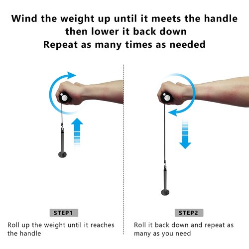 Wrist and Forearm Blaster, Wrist Roller & Forearm Strengthener for Training and Workout, Ideal for Hand, Wrist, and Forearm Muscle Strength Training at Home or Gym