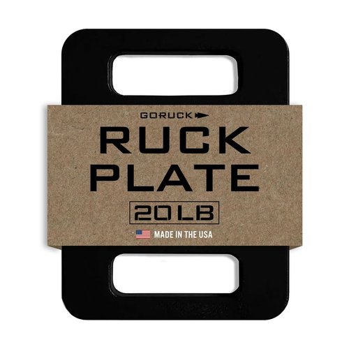 GORUCK Ruck Plate 20LB - USA Made Weighted Plates for Rucking, Strength Training & Fitness, Compatible w/Rucker & Ruck Plate Carrier