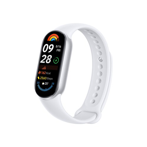 XIAOMI Smart Band 9 Global Version (2024) 1.62" Amoled Display | 233 mAh Battery | up to 21 Days of Battery Life | Over 150 Workout Modes | BT 5.4 | 50M Water Resistant - Glacier Silver