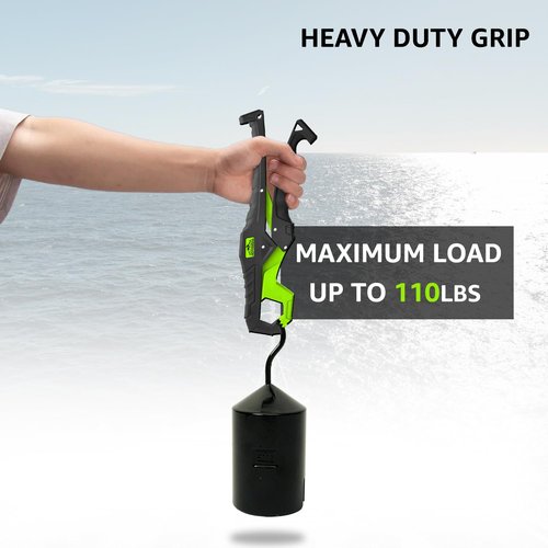 MIDDLETOWN OUTDOORS Fish Lip Grabber, Fish Lip Gripper,9" Fishing Tool, Mouth Spreader Grip, Hook Remover, Gripper, Hook Remover, Fishing Gear, Green