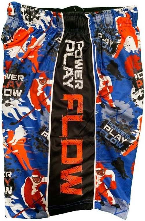 Flow Society Boys' Big Power Play Hockey Shorts - Boys Shorts - Gym Shorts