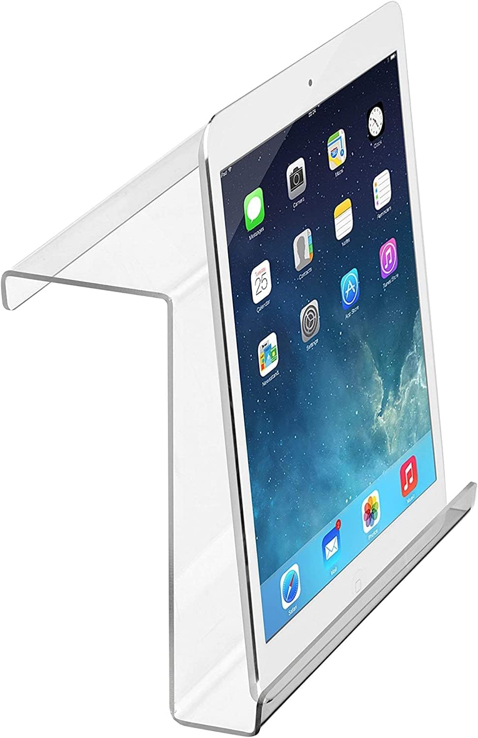 Treadmill Tablet Holder - Exercise Bike Reading Stand/Acrylic Book Holder for Ipad, Tablet, Magazines and Books (9 x 11 x 2.5)
