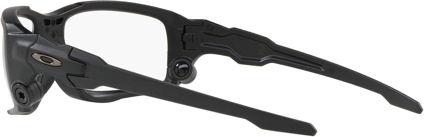 OO9329 SI Ballistic Shocktube Sunglasses, Matte Black/Clear, 61 mm