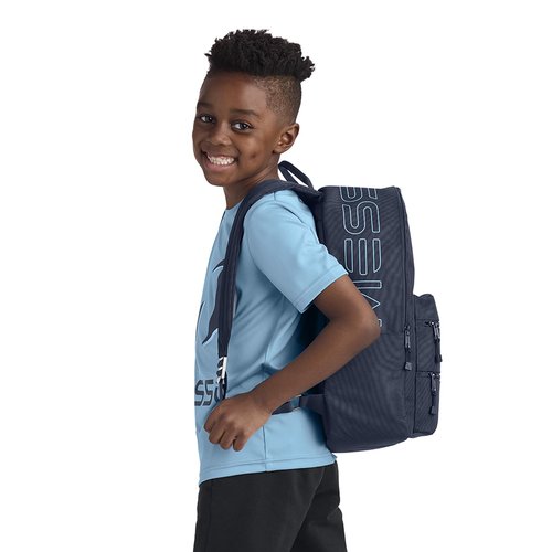 Messi Lifestyle Backpack, Bookbag with Pockets & Adjustable Straps, Dark Blue, One Size