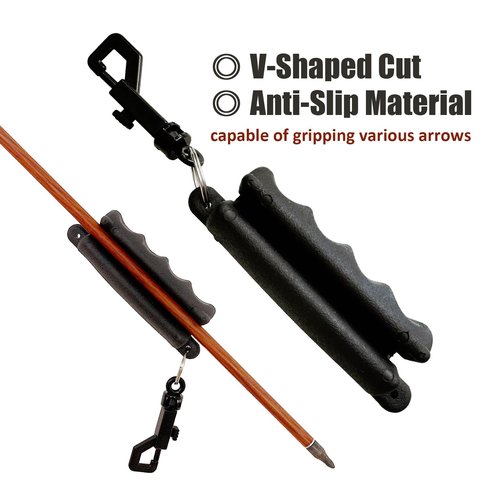 Luoyer 3 Pcs Archery Arrow Puller Rubber with Belt Clip Arrow Remover Gripper Crossbow Bolt Puller Tool Hand Saver for Removing Arrows