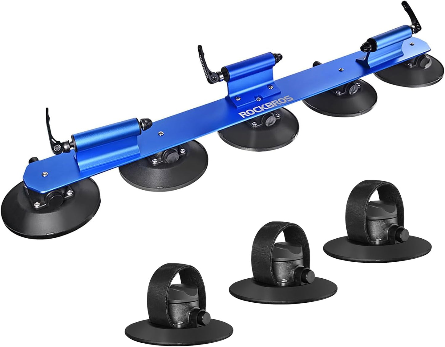 ROCKBROS Suction Cup Bike Rack for Car Roof Top Sucker Bike Rack Quick Release Aluminium Alloy Bike Carrier with Sucker for 1 Bike