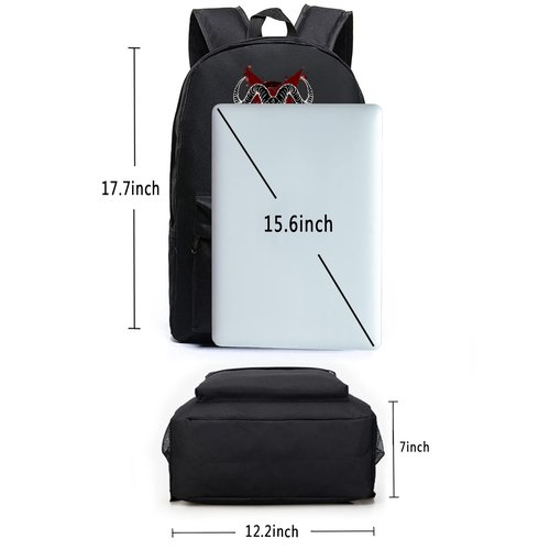MiAnMiAn Goth Baphomet Pentagram Satanic goat head Backpack With Crossbody Bag Set