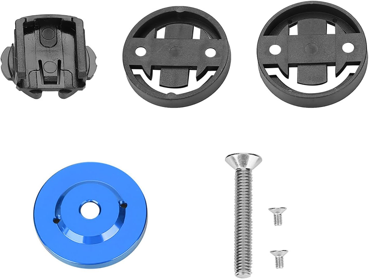 Road Bike Computer Holder Stem Top Cover Stopwatch GPS Speedometer Mount (Blue) Bike Stem Mount Stem Mount