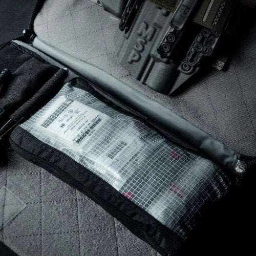 Eberlestock Fade View Pouch - Modular Accessory for Fade Collection - See-Through Front Fabric - Organize Your Gear - 10" x 5" Large
