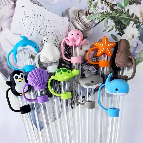 Straw Toppers for Stanley Tumblers 30/40oz Animal - Whale - 3pcs
