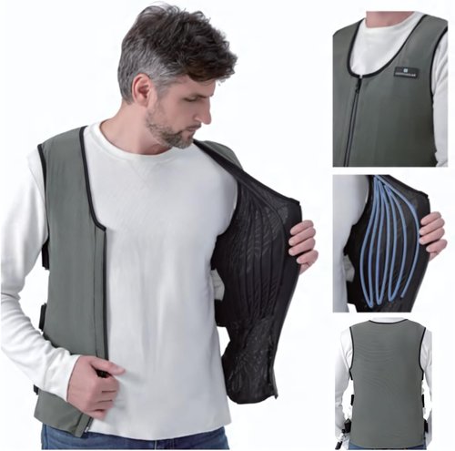 Backpack ICE Water Cooling System with Mesh Cooling Vest 3.0 Bladder Flow Control(Green)