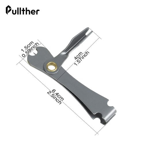 pullther fishing Fly Fishing Nippers,Fishing Line Cutter,Fly Fishing Nippers with Retractor,Fishing Knot Tying Tool,Cleaning Eyelets (Silver+Black)