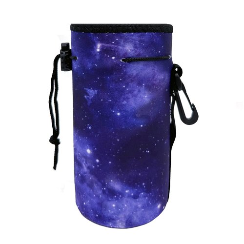 CHJCKOO Neoprene Sleeve, Portable Insulator Bottle Cover with Drawstring for 18-20 Oz Water Bottle (Purple)