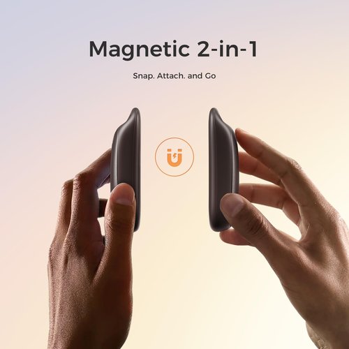 OCOOPA Magnetic Hand Warmers Rechargeable 2Pack, IP45 Water Resistant, UL Certified, Ergonomic Electric Hand Warmer, Up to 9hrs, Pocket Size Handwarmers, Raynauds, Golf, Tech Gifts for Men, UT4 Urban