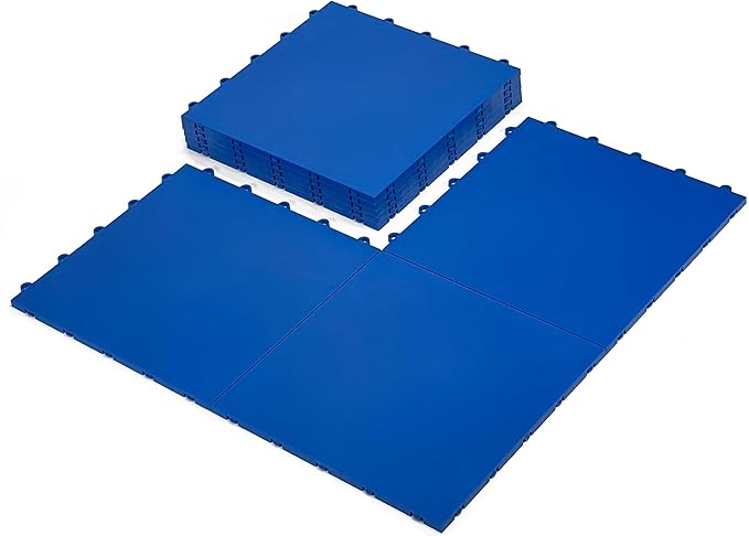 15 Green Tiles - High Durability Colored Flooring Tiles - Interlocking Versatile Training Surface - Roller Skate Derby Indoor&Outdoor, Dance Floor Tiles, Basketball Tiles, Sports Floor