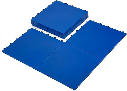 15 Green Tiles - High Durability Colored Flooring Tiles - Interlocking Versatile Training Surface - Roller Skate Derby Indoor&Outdoor, Dance Floor Tiles, Basketball Tiles, Sports Floor