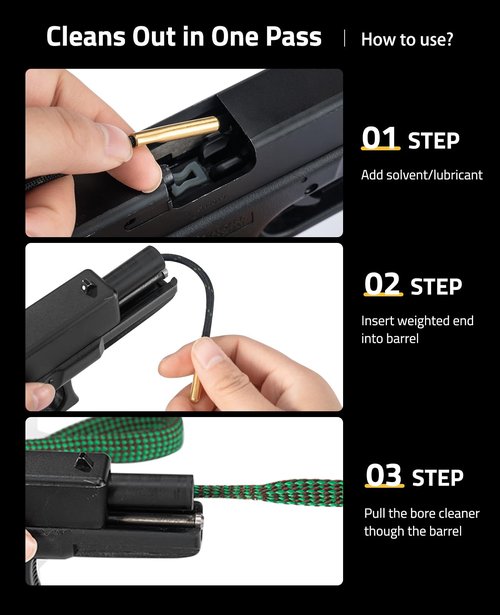 CVLIFE Gun Cleaning Kit for 9mm .223/5.56mm 12GA .38 & .357 Cal, Gun Cleaning Supplies with Bore Cleaner, Gun Cleaning Mat, Patches, Swabs, Gun Brushes, Cleaning Pick, Oil Bottle