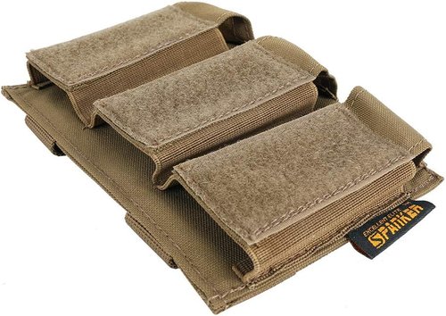 EXCELLENT ELITE SPANKER Tactical Open Top Double/Triple Pistol Mag Pouch for Glock M1911 92F Magazines 40mm Grenade