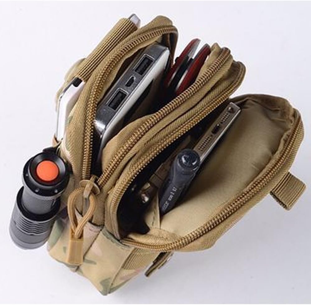 Small Multi-Purpose Poly Tool Holder EDC Pouch Waist Bag Military Nylon Utility Tactical Molle Pack Camping Hiking Pouch