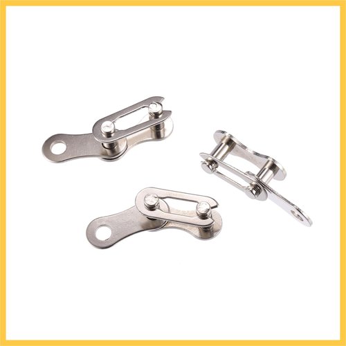 REPAIROCK 6 Pair Single Speed Silver Tone Chain Master Link Joint Clips Connectors Bicycle Missing Link Reusable Speed Chain for Bike MTB Repair Parts Auto Replacement Parts