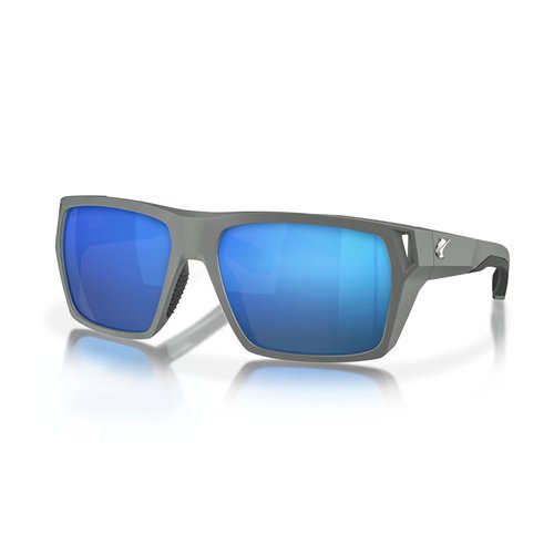 Fin-Nor 1595714 Fishing Sunglasses, Spring Tide Silver/Matte Charcoal Stripe Frame with Grey Polycarbonate Lens, Fishing Sunglasses for Men & Women