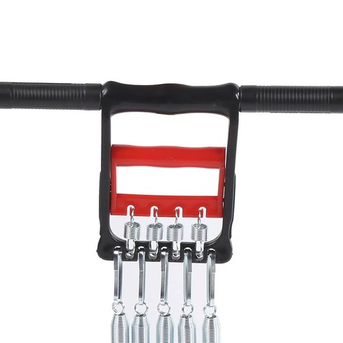 Chest Expander, 65KG Load Detachable Pedal Steel Spring Resistance Bands Chest Expander Fitness Equipment Puller Hand Grip Muscle Training Exerciser