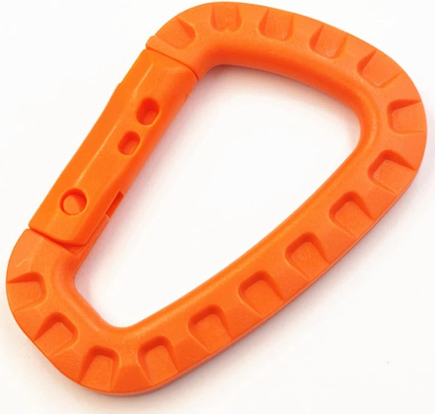Tactical Gear Clips Plastic Carabiner Keychain Clip D-Rings Spring Snap Hook for Backpack, Molle System, Bag, Key Chain