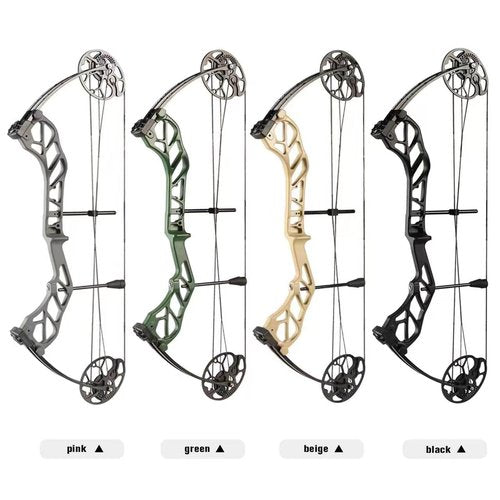 PANDARUS Compound Bow Package for Adults and Teens,19-70 Lbs Draw Weight Adjustable,19"-30" Draw Length,Limbs Made in USA,Archery Bow and Arrow Set,up to 320 fps, Let Off 75%2024 New(BLACKPRO)