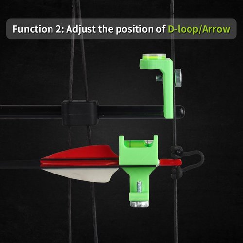 SPG Bow Level Tuning Kit - Compound Bow Tuning Tools with Arrow Rest Level, Universal Bubble