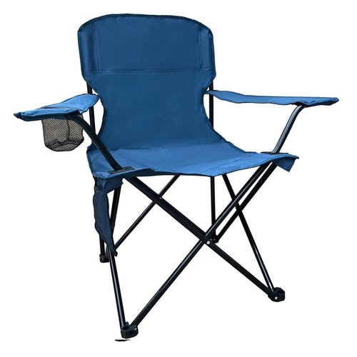 SAILARY Folding Camping Collapsible Chairs Heavy Duty Lawn Chair with Cooler Bag, Storage Pocket, Waterproof Bag Outdoor Arm Chair, Supports 225LBS, Cyan