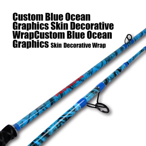 Fiblink 2-Piece Boat Conventional Fishing Rod Portable Spinning/Casting Rod Carbon Fishing Pole (Spin - 7' - H (30-50lbs))