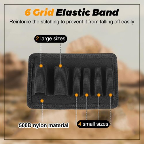 MiOYOOW Tactical Modular Organizer Panel, Elastic EDC Insert Pouch Panel Hook Backed Accessories Holder for Backpack Vest Bag Hook and Loop