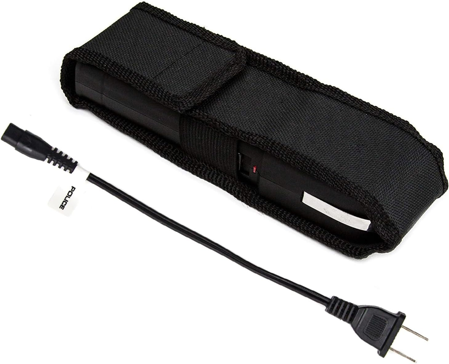 POLICE Stun Gun for Self Defense 928 - High Voltage Rechargeable with LED Flashlight, Compact & Heavy Duty, Personal Security for Women & Men - Black
