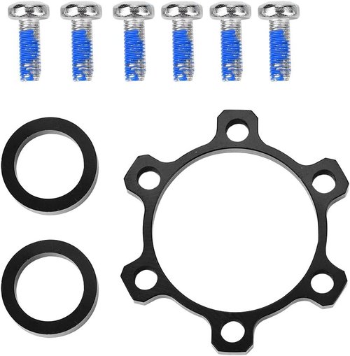 Alloy Bike Hub Adapter Conversion Front 100 * 15 to 110 * 15 - Rear 142 * 12 to 148 * 12 Freewheel Threaded Hubs Adaptor Disc Brake Rotor Bolts