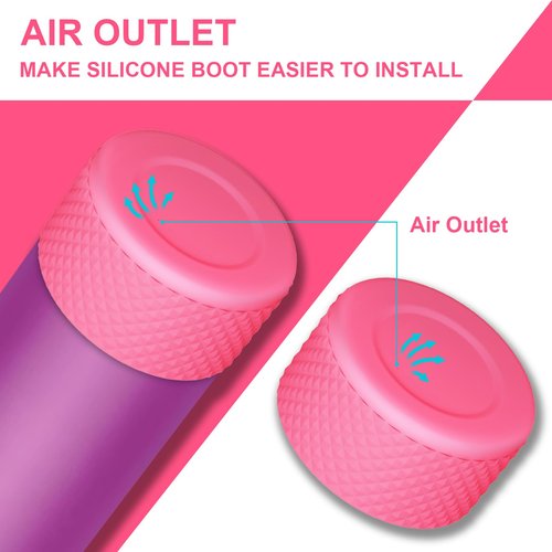 Silicone Boot for Owala Water Bottle 32 oz, Anti-Slip Protective Sleeve for FreeSip/Twist/Flip Stainless Steel Water Bottles Accessories