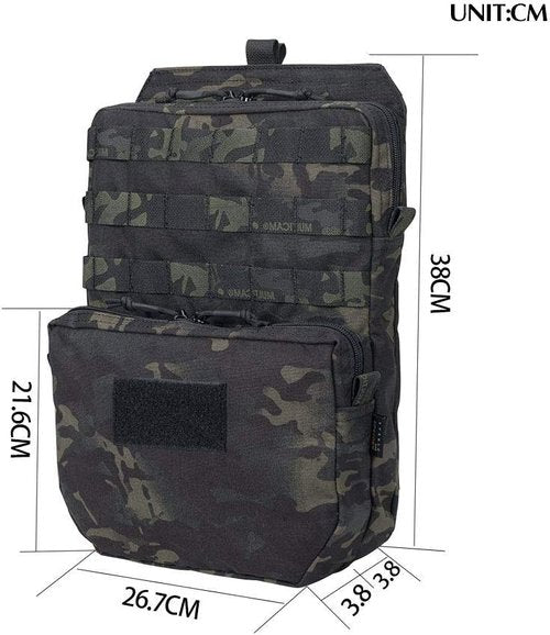 EXCELLENT ELITE SPANKER Tactical MOLLE Hydration Pack for 3L Hydration Water Bladder Molle Vest Accessory