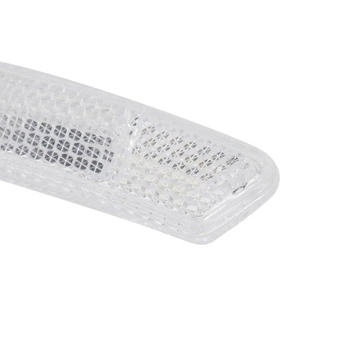 Nicerity 10Pcs Bicycle Wheel Spoke Reflectors Bicycle Light Reflectors Bike Safety Warning for Mountain Bike Road Bike Decoration (White)