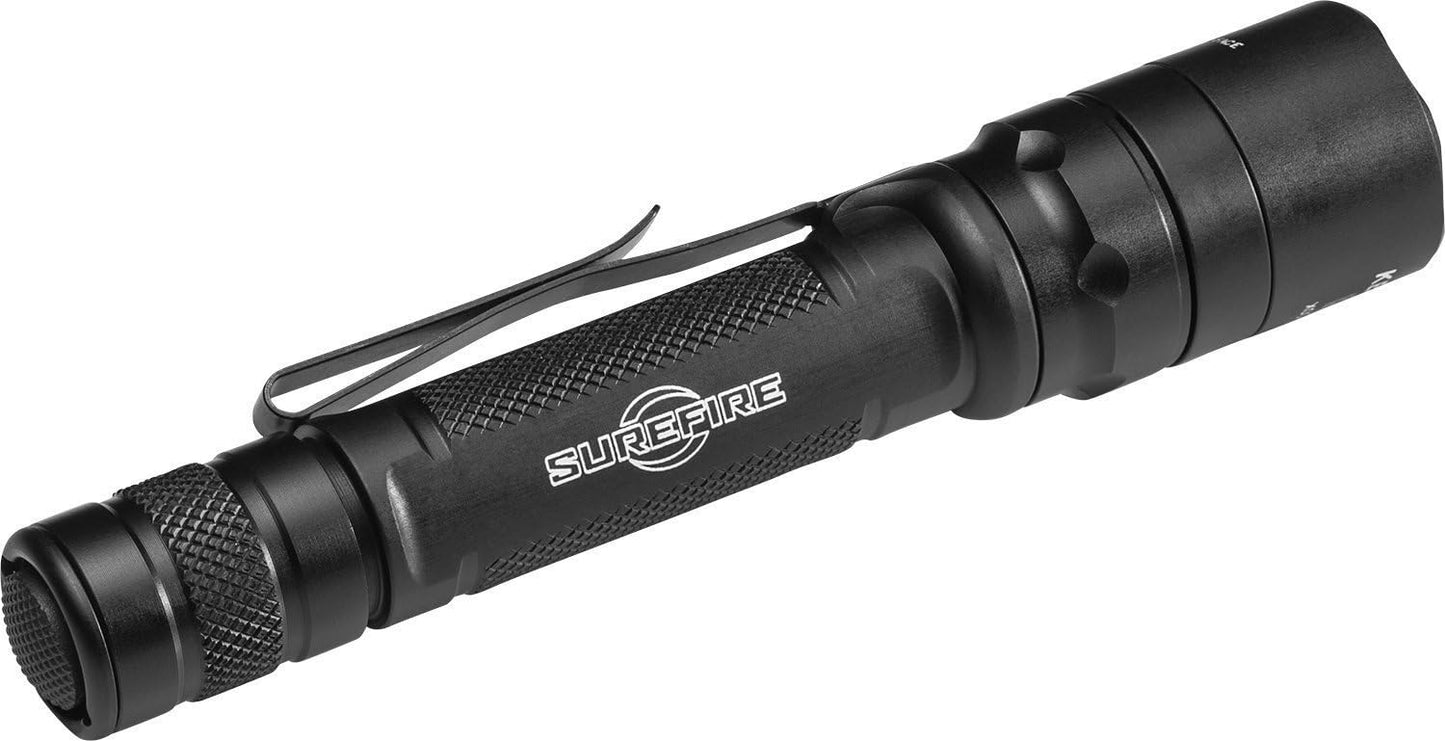 SureFire EDCL2-T 1200 Lumen Tactical EDC Flashlight Bundle with 6 Extra Surefire CR123 Batteries and 2 Lightjunction Battery Cases